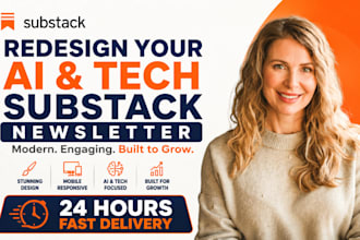 redesign your ai and tech substack newsletter professionally