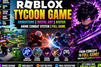 roblox tycoon game animations digital art avatar anime combat system full game