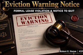 draft a formal lease violation notice or an eviction warning letter
