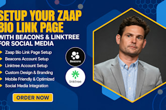 setup your zaap bio link page with beacons and linktree for social media