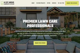 build squarespace lawn care website landspacing website gardening website