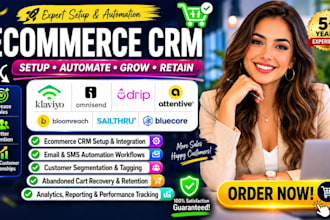 setup klaviyo omnisend drip attentive bloomreach sailthru bluecore ecommerce CRM