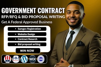 write rfp, rfq, bid proposal, rfi and tender to win contract solicitations