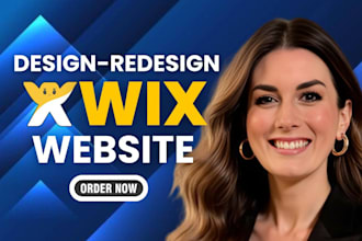 design a modern wix website, redesign wix site, or build wix business website