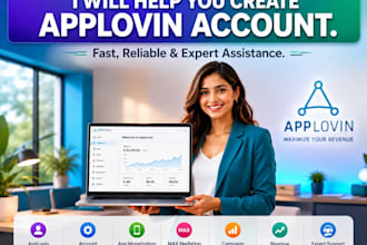 help to with setup of applovin max and applovin axon account