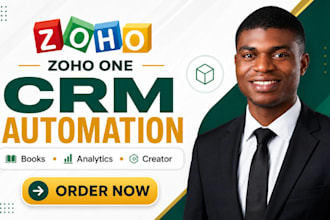 do zoho one setup, zoho crm automation, zoho books, zoho creator, analytics