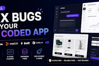 debug and fix bugs in your lovable replit bolt cursor claude or ai coded app