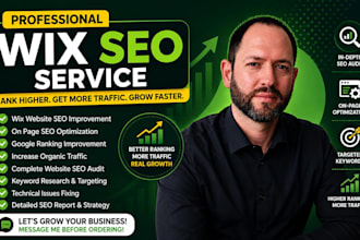 do wix website SEO improvement for on page, google ranking traffic growth