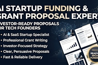 write ai startup funding and grant proposals for tech founders