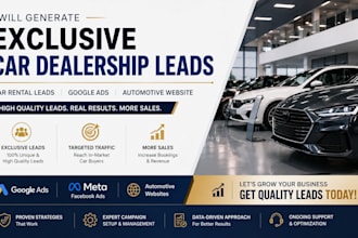 generate exclusive car dealership leads car rental google ads automotive website