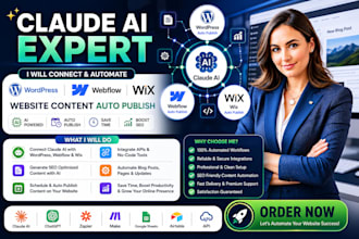 connect claude wordpress webflow wix website content auto publish wix automation