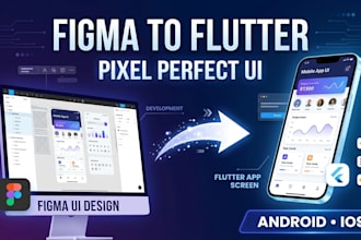 convert figma to flutter mobile app with pixel perfect UI