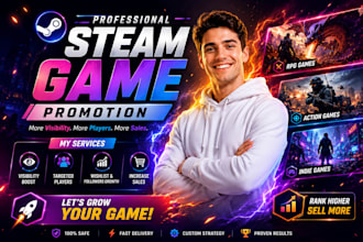 steam game promotion, game marketing, steam game wishlist, steam game visibility