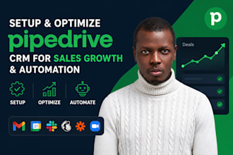 setup and optimize your pipedrive CRM for sales growth and automation