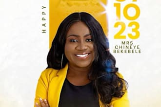 birthday flier design that speaks volume