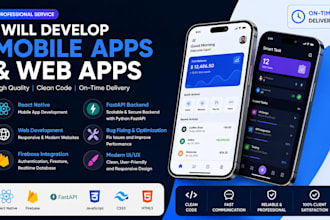 develop a react native mobile app