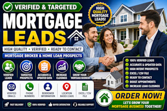 generate verified mortgage leads and mortgage broker prospects