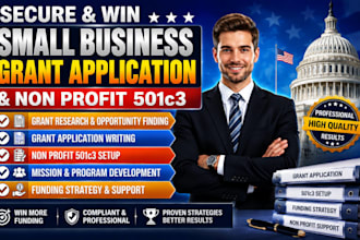 do small business grant writing, nonprofit grant writing, apply for grants