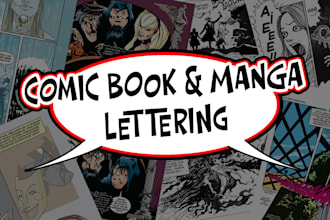 do professional comic book lettering and sfx