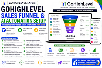 build gohighlevel sales funnel ghl ai automation setup gohighlevel funnel design