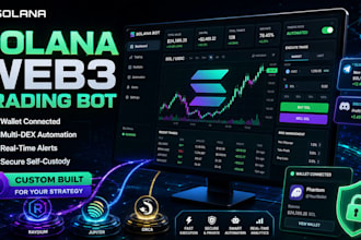 create a solana web3 trading automation tool with wallet integration