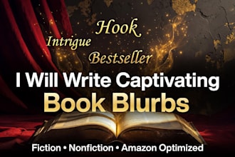 write a captivating book blurb and amazon book description