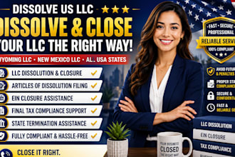 dissolve US llc, dissolve wyoming llc, dissolve new mexico llc, close ein, tax