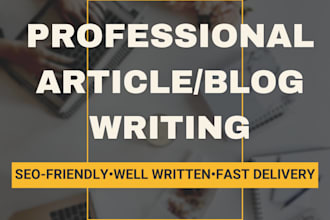 write professional articles for your business