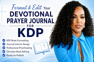 format, edit your devotional prayer journal for kdp publishing
