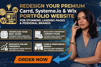 redesign carrd portfolio website carrd co systeme io wix carrd landing page
