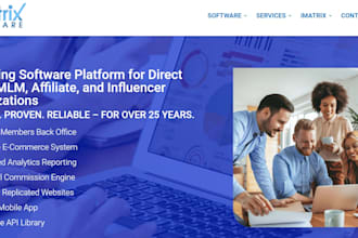 develop MLM software, MLM website, network marketing software, affiliate program