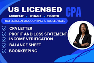 prepare financial statements, cash flow and profit and loss reports