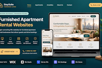 build wix turnkey apartment website furnished apartment rental website