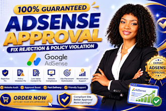 fix google adsense rejection and policy violation and  approval professional