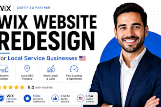 redesign your wix website for local business lead generation