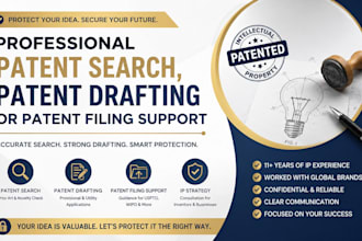 provide a provisional patent search drafting or filing support for your idea