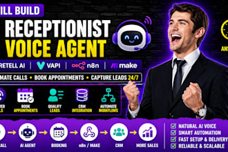 ai voice agent ai receptionist n8n automation make com automation retell ai vapi