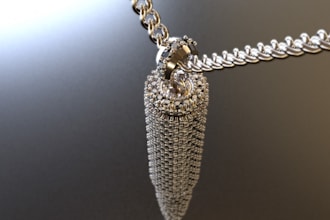manufacture all kinds of 3d cad jewelry iced neck chain, silver cuban chain