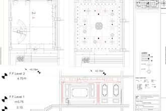 design architectural building plans, floor plans, autocad 2d drawing site plan