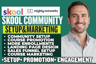 setup skool community skool courses skool promotion