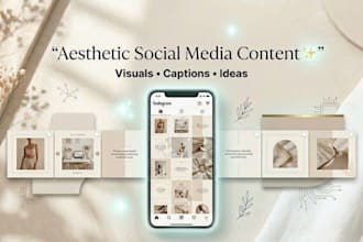 create aesthetic social media content