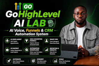 build ai funnels landing pages websites in gohighlevel ai studio with automation