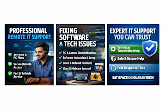 provide IT support, fix software issues, troubleshoot errors