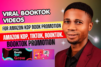 create viral booktok videos for amazon KDP book promotion