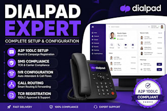setup dialpad phone system, SMS configuration and a2p 10dlc compliance