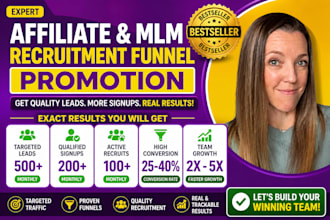 do affiliate link promotion, affiliate recruitment to get more affiliate signup