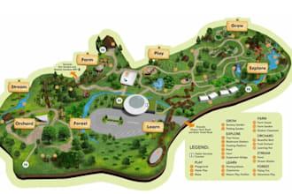 design premium rv park, campground, resort and tourist destination maps