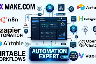 fix make com automation n8n ai agent zapier automation gohighlevel airtable crm