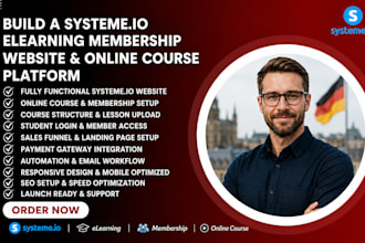 build a systeme io membership website with online courses