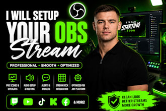 setup obs studio for professional twitch, youtube and tiktok live